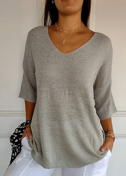 Élise | Top Intemporel à Col V